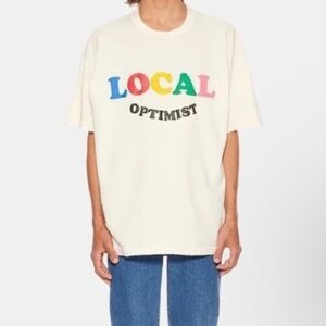 Mad Happy‎ Local Optimist tee, size small